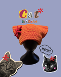 Cat Beanie w/ Angry hairclip